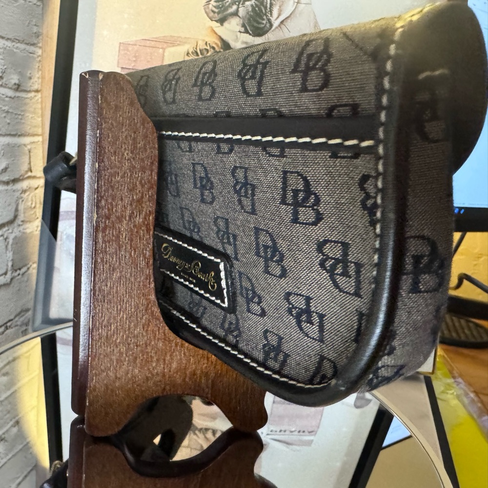 Dooney & Bourke 1998 Vintage USA Wristlet signature canvas & leather blue duck - Picture 11 of 17